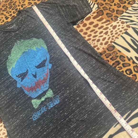 Suicide Squad Joker Graphic Kids T-Shirt Medium Black Heather short sleeve - Picture 3 of 6